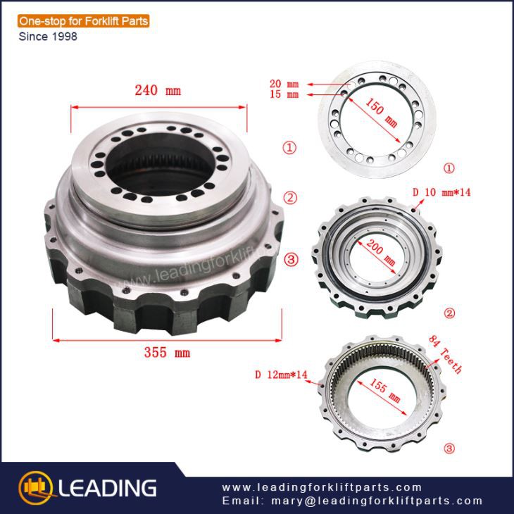 Heli Rsh4531-Vo5 Port Lifting Forklift 45 Tons Container Reach Stacker