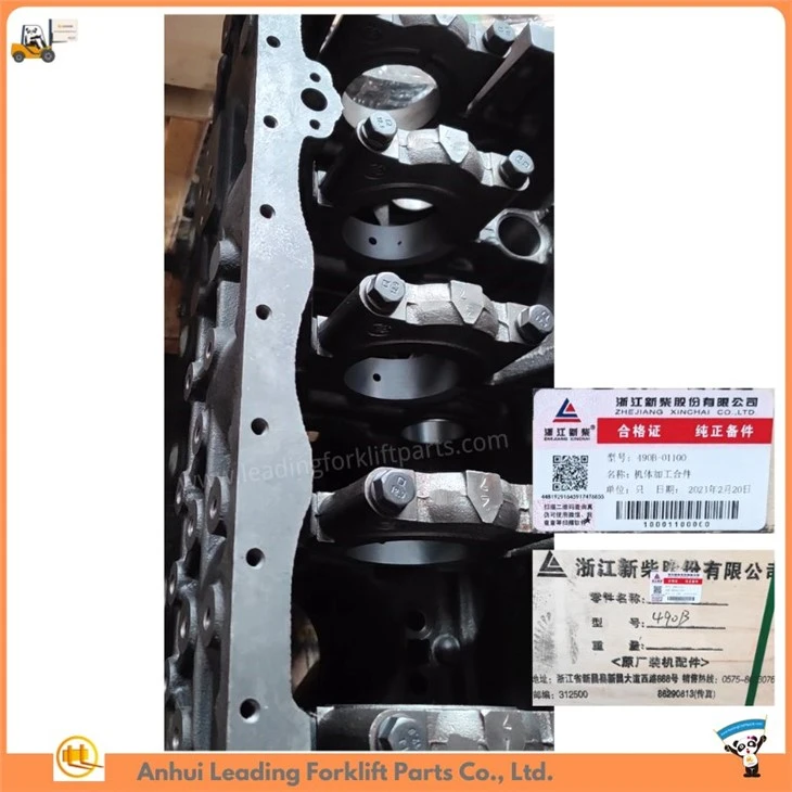 Xinchai 490 diesel engine cylinder block | Xinchai diesel engine parts | HELI forklift engine parts | 490B-01001