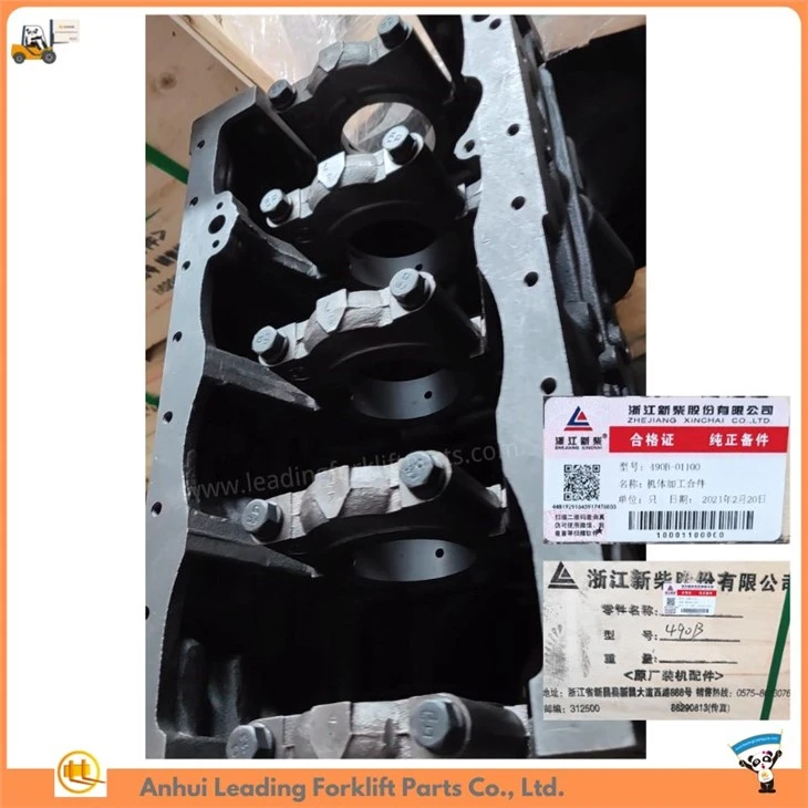 Xinchai 490 diesel engine cylinder block | Xinchai diesel engine parts | HELI forklift engine parts | 490B-01001