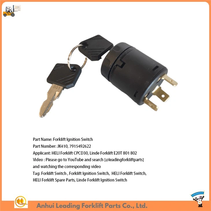 Forklift Ignition Switch JK410