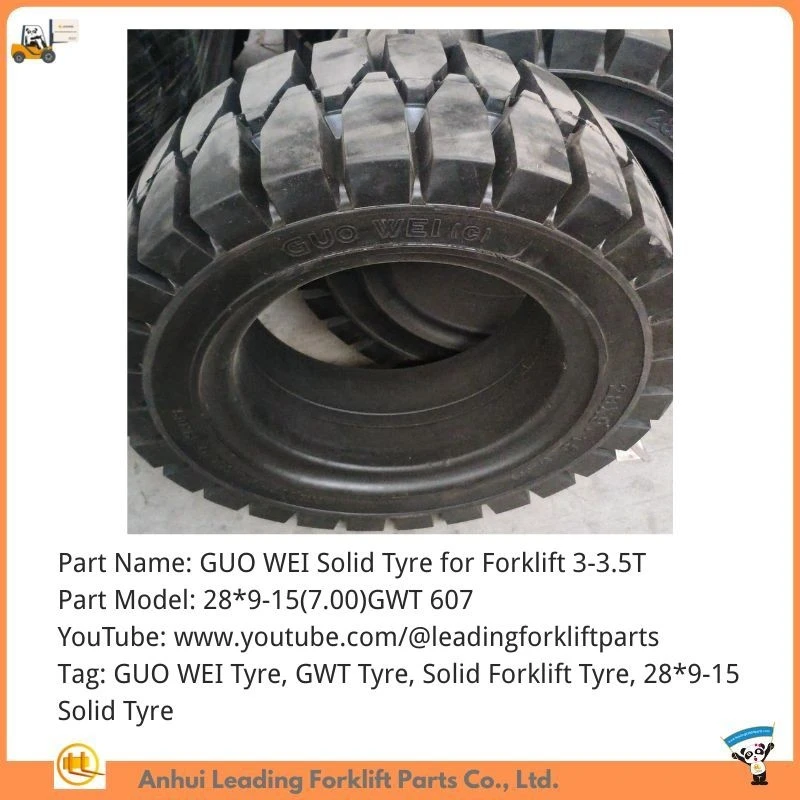 Solid forklift tyre