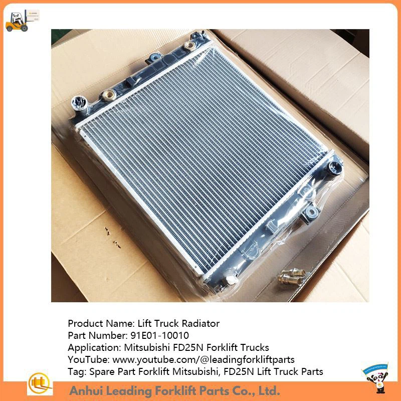 Mitsubishi Forklift Radiator | Spare Part Forklift Mitsubishi | FD25N Lift Truck Parts | 91E01-10010