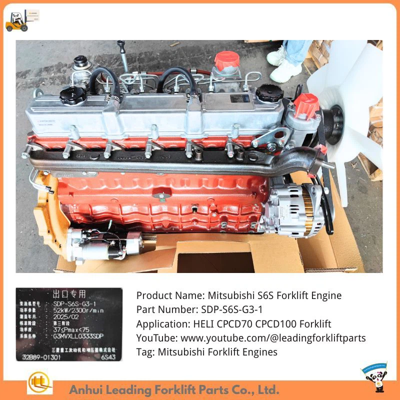 Mitsubishi S6S Forklift Engine | Mitsubishi Forklift Engines | P/N: SDP-S6S-G3-1