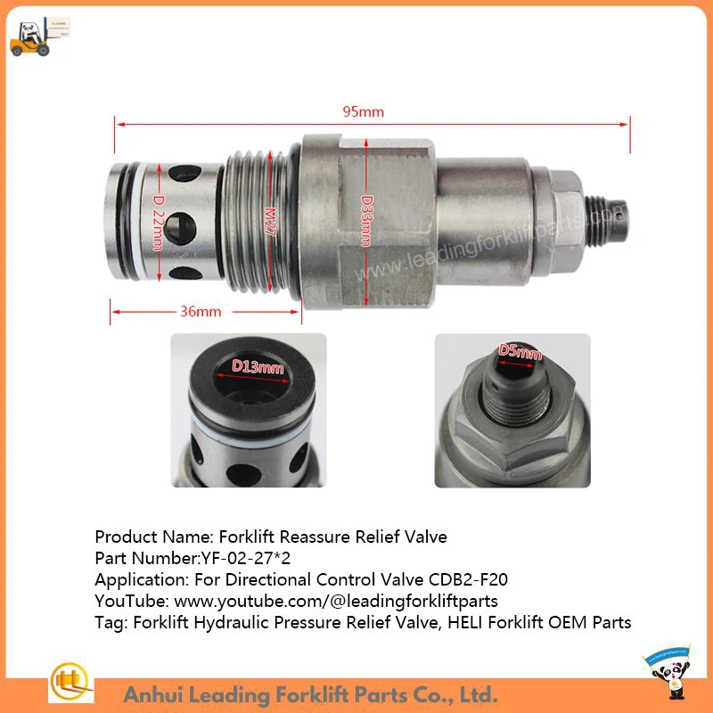 Forklift Reassure Relief Valve Forklift Reassure Relief Valve
