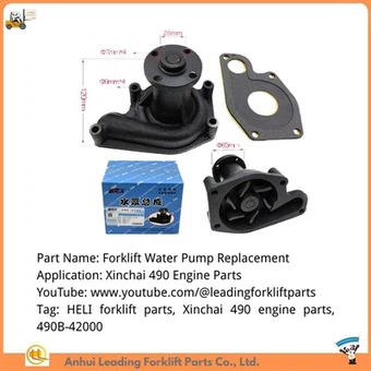 Forklift Water Pump Replacement | Xinchai 490 Engine Water Pump | 490B-42000