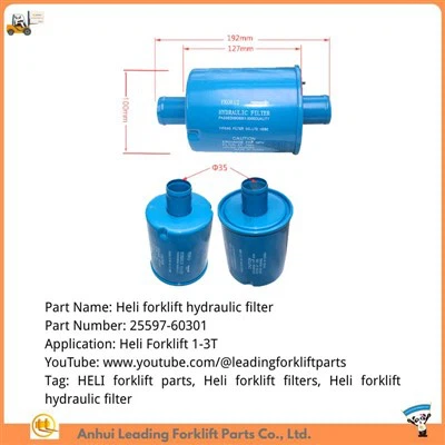 Heli Forklift Parts Dealer | Heli Forklift Hydraulic Filter | 25597-60301