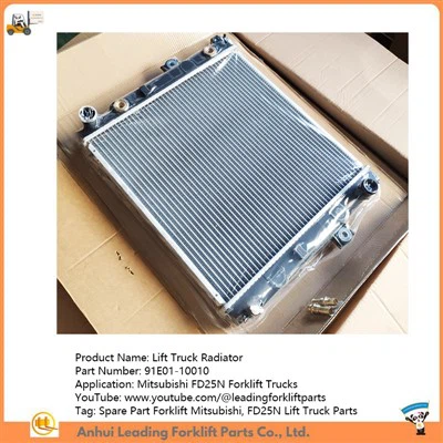 Mitsubishi Forklift Radiator | Spare Part Forklift Mitsubishi | FD25N Lift Truck Parts | 91E01-10010