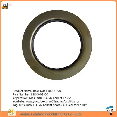 91E43-02300 | Oil Seal Forklift | Mitsubishi FD25N Forklift Spares | Rear Axle Hub Oil Seal Forklift